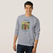 Custom Dog Dad Photo Sweatshirt | Gift for Men スウェットシャツ (正面フル)