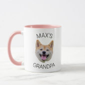 Custom Dog Face Coffee Mug, Grandpa Gift マグカップ (左)