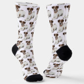 Custom Dog Face Photo Socks with Personalized ソックス (傾斜あり)