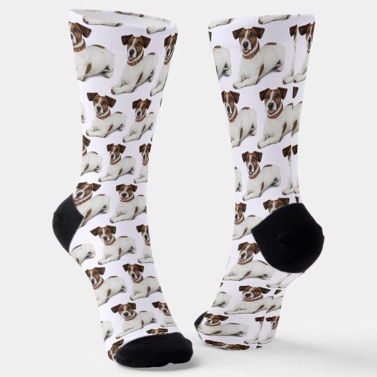Custom Dog Face Photo Socks with Personalized ソックス (傾斜あり)