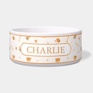 Custom Dog Faces Pattern ボウル