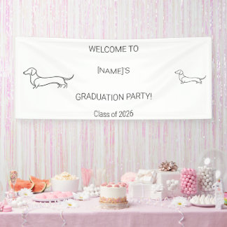 Custom Dog Graduate Welcome Banner | Photo & Breed 横断幕