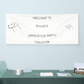 Custom Dog Graduate Welcome Banner | Photo & Breed 横断幕 (トレードショー)