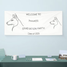 Custom Dog Graduate Welcome Banner | Photo & Breed