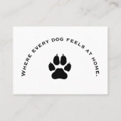 Custom Dog Kennel Business Card  名刺 (裏面)
