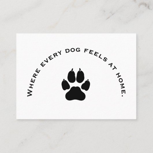 Custom Dog Kennel Business Card  名刺 (裏面)