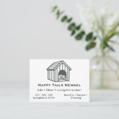 Custom Dog Kennel Business Card  名刺 (スタンド正面)