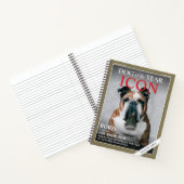 Custom Dog Magazine Cover Notebook, Pet Magazine ノートブック (内部)