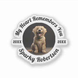 Custom Dog Memory & Remembrance Design シール