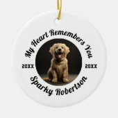 Custom Dog Memory & Remembrance Design セラミックオーナメント (正面)