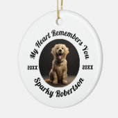 Custom Dog Memory & Remembrance Design セラミックオーナメント (左)