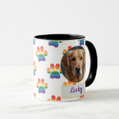 Custom Dog Mom, Dog Dad, Personalize Gift マグカップ (正面右)