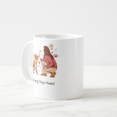 Custom Dog Mom of Cute Australian Shepherd  コーヒーマグカップ (正面左)