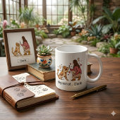 Custom Dog Mom of Cute Australian Shepherd  コーヒーマグカップ