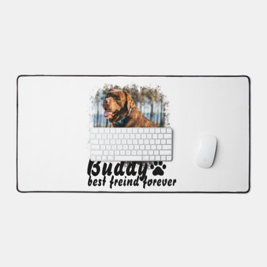 Custom Dog Mouse Pad & Desk Mat – Personalize with デスクマット (キーボード&マウス)