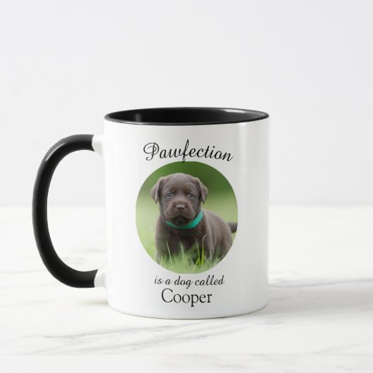 Custom Dog Mug with picture マグカップ (左)