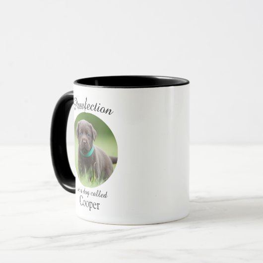 Custom Dog Mug with picture マグカップ (正面左)