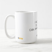 Custom Dog Name Mug - Minimalist I Work Hard Pet P コーヒーマグカップ (左)