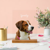 Custom Dog Name Photo Memorial Portrait アクリルサイン (ウェディング)