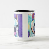 Custom Dog Painting - Forever Loved Ped マグカップ (中央)