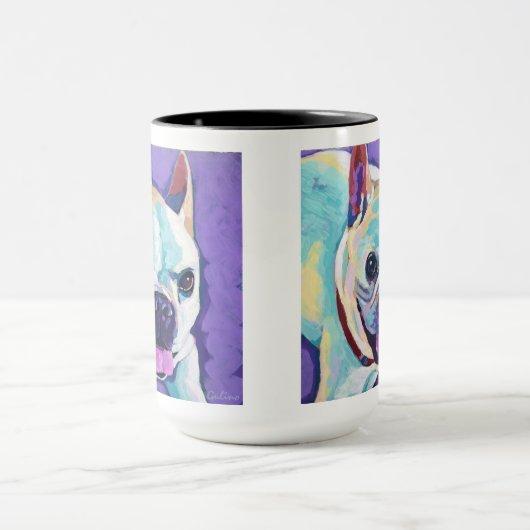 Custom Dog Painting - Forever Loved Ped マグカップ (中央)