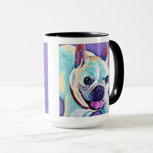 Custom Dog Painting - Forever Loved Ped マグカップ (正面右)