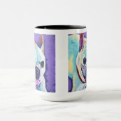 Custom Dog Painting - Forever Loved Ped マグカップ (中央)