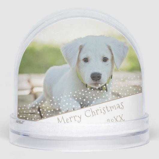 Custom Dog Pet Photo Christmas Holiday Keepsake (正面)