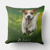 Custom Dog Photo  クッション (正面)