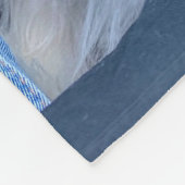 Custom Dog Photo Blanket with Pet's Name フリースブランケット (角)