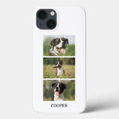 Custom Dog Photo Collage Monogram Personalized Case-Mate iPhoneケース (裏面)