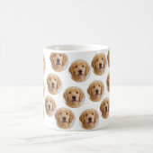 Custom Dog Photo | Cute Personalized white コーヒーマグカップ (中央)