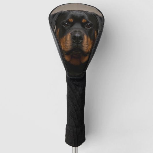 Custom Dog Photo Golf ゴルフヘッドカバー (正面)