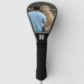 Custom Dog Photo Monogrammed Personalized Driver ゴルフヘッドカバー (正面)