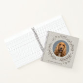 Custom Dog Photo Notebook | Elegant Pet Keepsake ノートブック (内部)