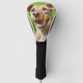 Custom Dog Photo Personalized Driver ゴルフヘッドカバー (正面)