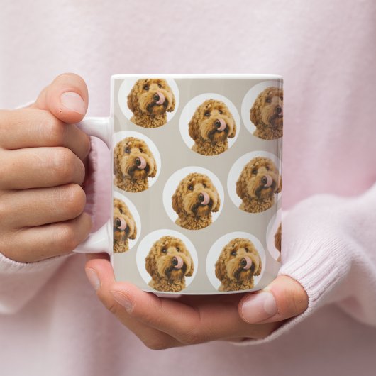Custom Dog Photo | Personalized Pet Face コーヒーマグカップ
