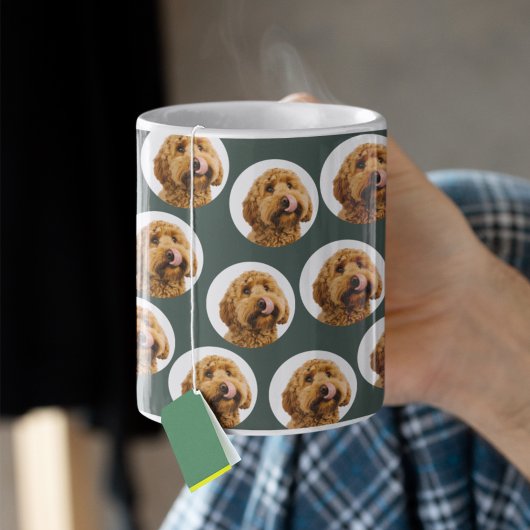 Custom Dog Photo | Personalized Pet Face コーヒーマグカップ