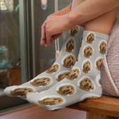 Custom Dog Photo | Personalized Pet Face ソックス