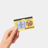 Custom Dog Photo Pet ID Card Badge バッジ (手持ち)