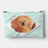 Custom Dog Photo Pouch | Best Poodle Mom Ever Gift アクセサリーポーチ (裏面)