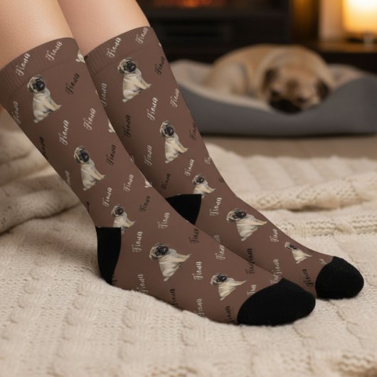 Custom Dog Photo Socks ソックス