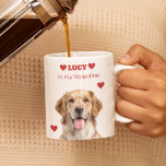 Custom Dog Photo Valentine’s Day Espresso Mug エスプレッソカップ<br><div class="desc">"Celebrate love and your furry best friend with this Custom Dog Photo Valentine’s Day Espresso Mug! Perfect for dog lovers, this mug lets you feature your dog’s photo alongside a personalized name or short message, making it a unique and heartwarming gift for Valentine’s Day—or any special occasion. Designed for espresso...</div>