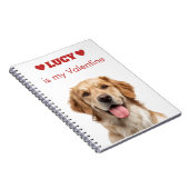 Custom Dog Photo Valentine's Day Notebook ノートブック (右側)