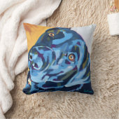 Custom Dog Portrait - Forever Loved Pet Gift クッション (ブランケット)