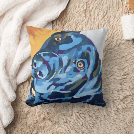 Custom Dog Portrait - Forever Loved Pet Gift クッション (ブランケット)