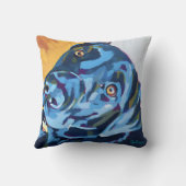 Custom Dog Portrait - Forever Loved Pet Gift クッション (裏面)