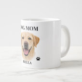 Custom Dog Portrait Gift for Her | Personalized ジャンボコーヒーマグカップ (正面右)