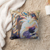 Custom Dog Portrait Painting - Forever Loved Pet クッション (ブランケット)