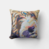 Custom Dog Portrait Painting - Forever Loved Pet クッション (正面)